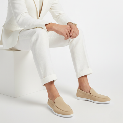 Suede Loafers Beige